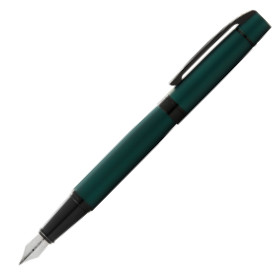 Sheaffer 300 Fountain Pen - Matte Green Lacquer PVD Trim - Picture 1