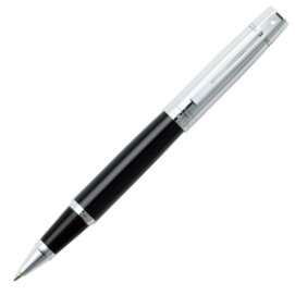 Sheaffer 300 Rollerball Pen - Gloss Black & Chrome