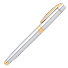 Sheaffer 300 Rollerball Pen - Medalist Chrome & Gold - Picture 3