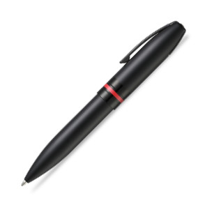 Sheaffer Icon Ballpoint Pen - Matte Black Lacquer Red PVD Trim