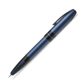 Sheaffer Icon Fountain Pen - Metallic Blue Lacquer Gloss Black PVD Trim