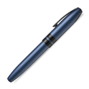Sheaffer Icon Fountain Pen - Metallic Blue Lacquer Gloss Black PVD Trim - Picture 1