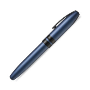 Sheaffer Icon Rollerball Pen - Metallic Blue Lacquer Gloss Black PVD Trim - Picture 1