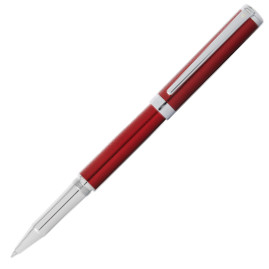 Sheaffer Intensity Rollerball Pen - Engraved Translucent Red Chrome Trim