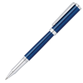 Sheaffer Intensity Rollerball Pen - Translucent Blue Chrome Trim - Picture 1