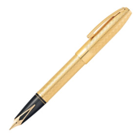 Sheaffer Legacy Fountain Pen - 23K Gold Plated Herringbone - Picture 1