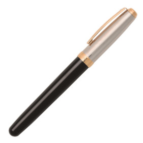 Sheaffer Prelude Fountain Pen - Black and Palladium Gold Trim - Picture 2