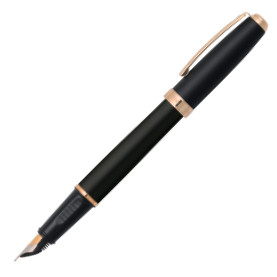 Sheaffer Prelude Fountain Pen - Matte Black Gold Trim - Picture 1