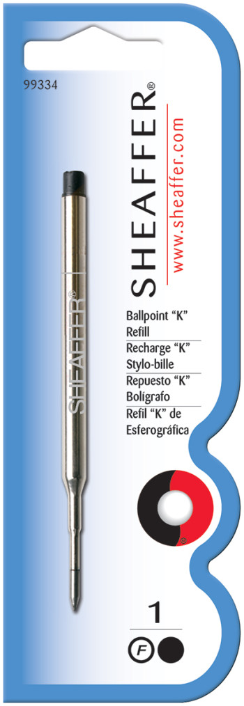Sheaffer "K" Ballpoint Refill - Black Fine