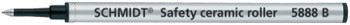 Schmidt L5888 Metal Ceramic Rollerball Refill - Broad - Black