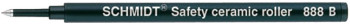 Schmidt L888 Plastic Ceramic Rollerball Refill - Broad - Black