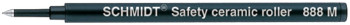 Schmidt L888 Plastic Ceramic Rollerball Refill - Medium - Red