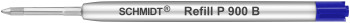 Schmidt P900 G2 Parker Style Ballpoint Refill - Broad - Blue
