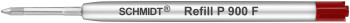 Schmidt P900 G2 Parker Style Ballpoint Refill - Fine - Red