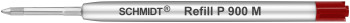 Schmidt P900 G2 Parker Style Ballpoint Refill - Medium - Red