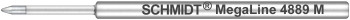 Schmidt S4889M Megaline 3.5" Ballpoint Refill - Medium - Black
