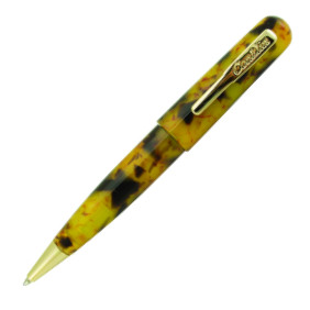 Conklin All American Ballpoint Pen - Tortoiseshell Gold Trim