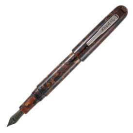 Conklin All American Fountain Pen - Brownstone Chrome Trim