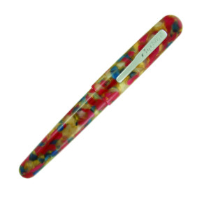 Conklin All American Fountain Pen - Old Glory Chrome Trim - Picture 1