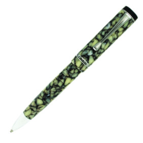Conklin Duragraph Ballpoint Pen - Cracked Ice Chrome Trim