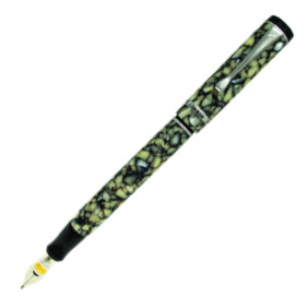 Conklin Duragraph Fountain Pen - Cracked Ice Chrome Trim