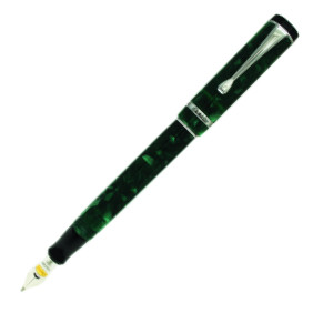 Conklin Duragraph Fountain Pen - Forest Green Chrome Trim