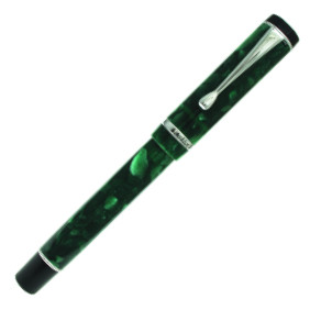Conklin Duragraph Fountain Pen - Forest Green Chrome Trim - Picture 1