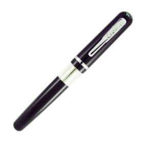 Conklin Heritage Sleeve Filler Fountain Pen - Black Chrome Trim - Picture 1