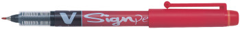 Pilot V Sign Pen Rollerball Pen - Red