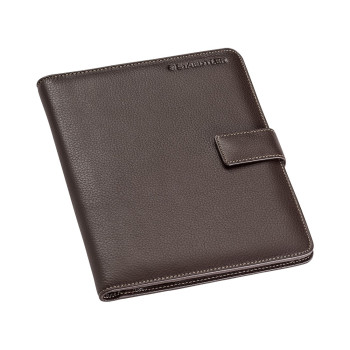Staedtler Premium Leather Conference Folder - A5 Brown