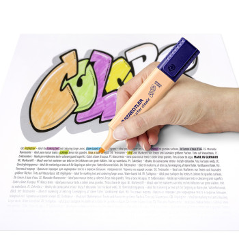 Staedtler Textsurfer Highlighter - Assorted Colours (Wallet of 6) - Picture 4