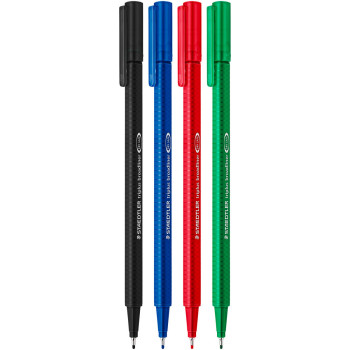 Staedtler Triplus Broadliner Pen - Assorted Colours (Pack of 4) - Picture 2