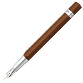 Staedtler TRX Fountain Pen - Brown Chrome Trim - Picture 1