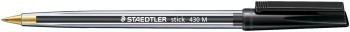 Staedtler 430 Stick Ballpoint Pen  - Medium - Black
