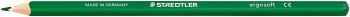 Staedtler Ergosoft Triangular Coloured Pencil - Green