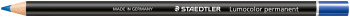 Staedtler Lumocolor Glasochrom Permanent Marker Pencil - Blue