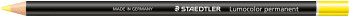 Staedtler Lumocolor Glasochrom Permanent Marker Pencil - Yellow