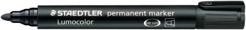 Staedtler Lumocolor Permanent Marker - Bullet Tip - Black