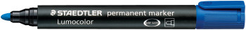 Staedtler Lumocolor Permanent Marker - Bullet Tip - Blue