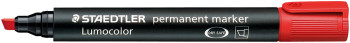Staedtler Lumocolor Permanent Marker - Chisel Tip - Red