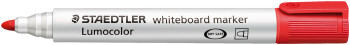 Staedtler Lumocolor Whiteboard Marker - Bullet Tip - Red