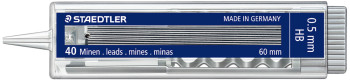 Staedtler Mars Micro Carbon Leads - 0.5mm - HB (Tube of 40)