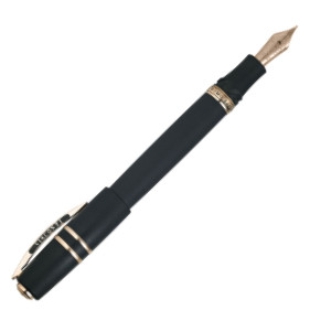 Visconti Homo Sapiens Oversize Fountain Pen - Black Lava & Bronze
