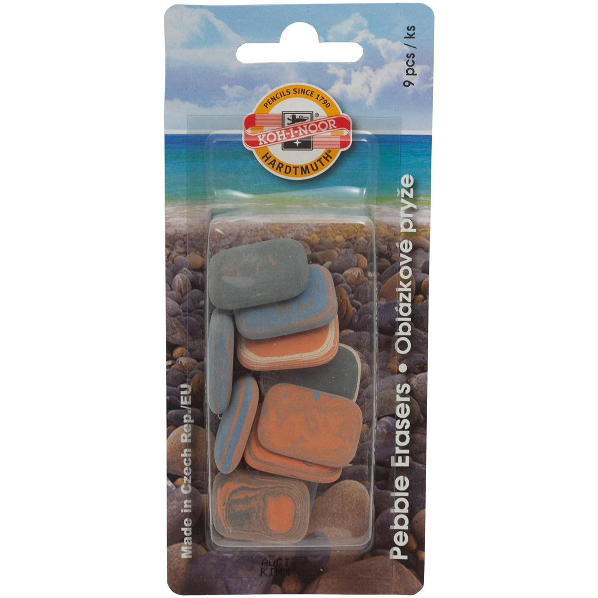 Koh-I-Noor 6510 Office Eraser Set - Assorted Erasers (Blister of 9)