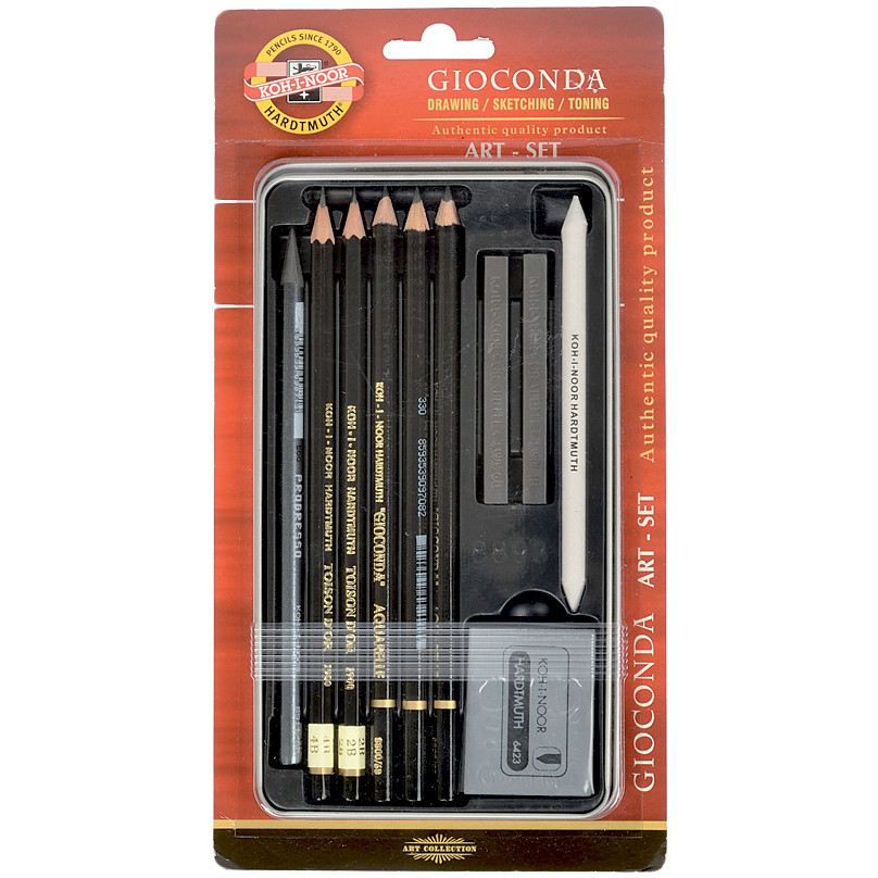 Koh-I-Noor 8893 Sketching Set - Assorted Gift Tin (Blister Pack)