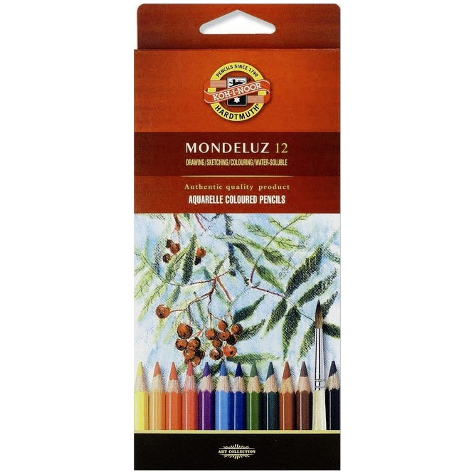 Koh-I-Noor 3716 Aquarell Coloured Pencils - Assorted Fruit Colours (Pack of 12)