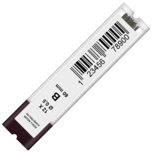 Koh-I-Noor 4152 Fine Graphite Leads - 0.5mm x 60mm (Tube of 12)