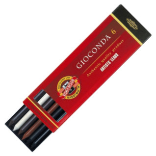 Koh-I-Noor 4869 iiii Drawing Chalks - 5.6mm - Assorted Colours (Pack of 6)