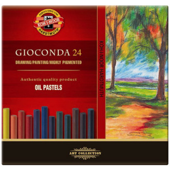 Koh-I-Noor 8354 Artist's Oil Pastels - Assorted Colours (Pack of 24)