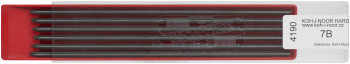 Koh-I-Noor 4190 Graphite Lead 2.0mm x 120mm - 7B (Plastic Case of 12)